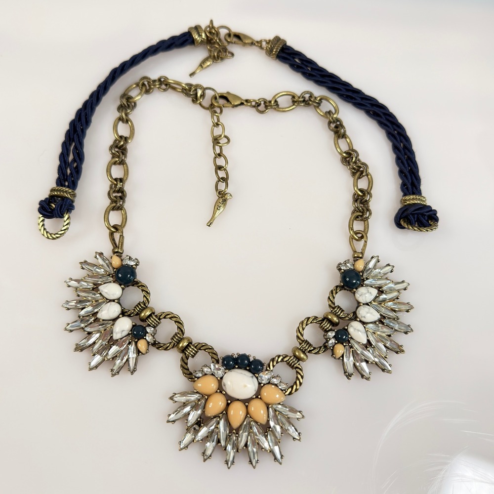 Chloe + Isabel Statement Necklace Rhinestone Convertible Chain 16"-19"